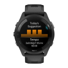 Спортивные часы Garmin Forerunner 265, 46 мм, силиконовый ремешок цвета чёрный/«серая пудра» - фото 4