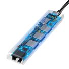 Многопортовый адаптер Baseus Mechanical Eye с кабель-коннектором USB-C (USB-C PD 87 Вт, 3 USB-A 3.0, HDMI 4K 30 Гц, Gigabit Ethernet) - фото 3