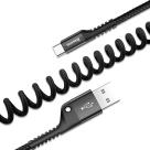 Витой кабель Baseus Fish Eye Spring Data Cable USB-C/USB-A - фото 4