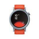 Умные часы CMF Watch Pro 2 by Nothing, изогнутый пепельно-серый безель, оранжевый кожаный ремешок