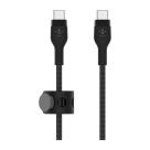Кабель с оплёткой и ремешком Belkin BoostCharge Pro Flex USB-C (USB 2.0) (1 м) (CAB011) - фото 2