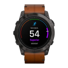 Спортивные часы Garmin epix Pro (Gen 2) Sapphire Edition, 51 мм, каштановый кожаный ремешок, графитовый силиконовый ремешок - фото 6