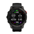 Спортивные часы Garmin epix (Gen 2) Sapphire Edition, 47 мм, чёрный силиконовый ремешок - фото 4