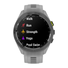 Спортивные часы Garmin Approach S70, 42 мм, силиконовый ремешок цвета «серая пудра»