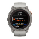 Спортивные часы Garmin fenix 7X Pro Sapphire Solar Edition, 51 мм, силиконовый ремешок цвета «серый туман»/«жжёный апельсин» - фото 13