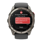 Cпортивные часы Garmin fenix 8 Pro, 51 мм, AMOLED, титан, сапфир, силиконовый ремешок цвета «графитовый/чёрный» - фото 9