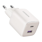 Сетевое зарядное устройство Ugreen Nexode мощностью 35 Вт (USB-C, USB-A) (GaN) (CD350)