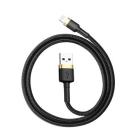 Дата-кабель с нейлоновой оплёткой и ремешком Baseus Cafule Lightning/USB-A (0,5 м, 2,4 А, 480 Мбит/с) - фото 13