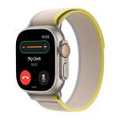 Браслет Apple Trail Loop, «жёлтый/бежевый» со светлой пряжкой, для Apple Watch 44, 45, 46 мм, Ultra и Ultra 2 (дизайн 2022)