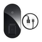 Двойное беспроводное зарядное устройство Baseus Simple BS-W508 для iPhone и AirPods Pro - фото 2