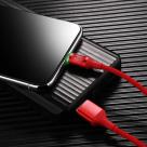 Кабель с нейлоновой оплёткой ROCK Auto Disconnect Data Cable Lightning/USB-A (1 м) - фото 7