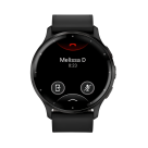 Спортивные часы Garmin Venu 3, 45 мм, чёрный кожаный ремешок, чёрный силиконовый ремешок