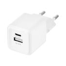 Сетевое зарядное устройство uBear Bridge мощностью 30 Вт (USB-C, USB-A) (GaN)