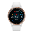 Спортивные часы Garmin Venu 2S, 40 мм, белый силиконовый ремешок - фото 8