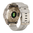 Спортивные часы Garmin fenix 7S Sapphire Solar Edition, 42 мм, кремовый нейлоновый ремешок, светло-песочный силиконовый ремешок - фото 3