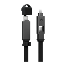 Кабель с оплёткой и ремешком Energea Sheath USB-C — USB-C, Lightning (USB 2.0) (1 м) - фото 2