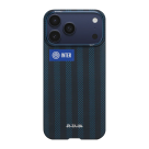 Арамидный чехол MagSafe PITAKA × Inter Black and Blue Jersey PitaTap Edge Case для iPhone 17 Pro