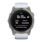 Спортивные часы Garmin epix Pro (Gen 2) Sapphire Edition, 51 мм, силиконовый ремешок цвета «Уайтстоун»