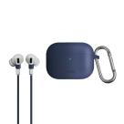 Силиконовый чехол с карабином и шнурком от потери Uniq Vencer для AirPods Pro 1-го поколения - фото 2