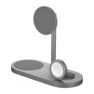 Зарядная станция MagSafe uBear Stage Ultra для iPhone, Apple Watch и AirPods (Qi2.2) - фото 3
