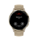 Спортивные часы Garmin Venu 3S, 41 мм, «французский серый» кожаный ремешок, «французский серый» силиконовый ремешок - фото 2