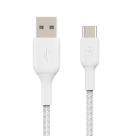 Кабель с оплёткой Belkin BoostCharge USB-A — USB-C (USB 2.0) (3 м) (CAB002) - фото 3