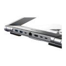 Регулируемая складная металлическая подставка-хаб CABLETIME 360° для MacBook Air и Pro 13–16" - фото 2