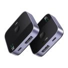 Переключатель Ugreen DisplayPort, USB-C — DisplayPort 1.4 (AW701) - фото 2