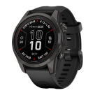 Спортивные часы Garmin fenix 7S Pro Sapphire Solar Edition, 42 мм, чёрный силиконовый ремешок - фото 9
