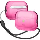 Термополиуретановый чехол с нейлоновым ремешком elago Clear Case для AirPods Pro 2 - фото 3