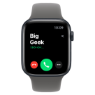 Часы Apple Watch SE 3, 44 мм, алюминий цвета «тёмная ночь», ремешок Sport Band цвета «каменно-серый» (2025)