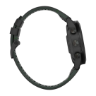 Спортивные часы Garmin MARQ Golfer (Gen 2) Carbon Edition, гибридный ремешок цвета «чёрный/зелёный», чёрный силиконовый ремешок - фото 13