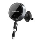 Автомобильный держатель MagSafe с беспроводной зарядкой и встроенным кабелем CABLETIME