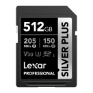 Карта памяти Lexar Professional SILVER PLUS SDXC UHS-I 512 ГБ (U3, V30)