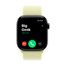 Часы Apple Watch Series 11, 42 мм, алюминий цвета «чёрный оникс», браслет Sport Loop цвета «неоновый жёлтый»