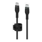Кабель с оплёткой и ремешком Belkin BoostCharge Pro Flex USB-C (USB 2.0) (2 м) (CAB011) - фото 5