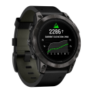 Спортивные часы Garmin epix Pro (Gen 2) Sapphire Edition, 47 мм, чёрный кожаный ремешок, чёрный силиконовый ремешок - фото 8