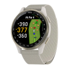 Спортивные часы Garmin Approach S50, нейлоновый браслет ComfortFit цвета «слоновая кость» - фото 2