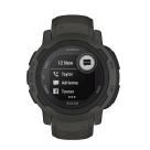 Спортивные часы Garmin Instinct 2 Solar, 45 мм, силиконовый ремешок графитового цвета - фото 4
