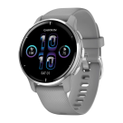 Спортивные часы Garmin Venu 2 Plus, 43 мм, силиконовый ремешок цвета «серая пудра» - фото 4