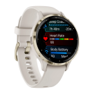 Спортивные часы Garmin Venu 3S, 41 мм, силиконовый ремешок цвета «слоновая кость» - фото 7