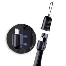 Плоский кабель-брелок ROCK S3 Lightning/USB-A (0,14 м, 2,4 А) - фото 9