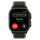Часы Apple Watch Ultra 3, 49 мм, титан чёрного цвета, ремешок Trail цвета «чёрный/угольно-чёрный» (2025)