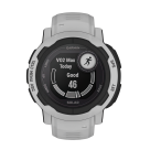 Спортивные часы Garmin Instinct 2 Solar, 45 мм, силиконовый ремешок туманно-серого цвета
