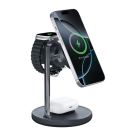 Зарядная станция MagSafe с активным охлаждением Deppa Max Power для iPhone, Apple Watch и AirPods - фото 2