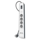 Сетевой фильтр Belkin (2 м, 4 розетки, 2 USB-A) (BSV401)