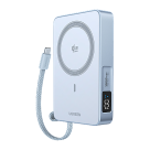 Внешний аккумулятор MagSafe со встроенным кабелем Ugreen MagFlow (Qi2) (10000 мА·ч) (PB773) - фото 2