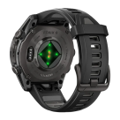 Умные спортивные часы Garmin fenix 8, 43 мм, AMOLED, сапфир, титан с DLC, силиконовый ремешок цвета «чёрный/серый» - фото 3