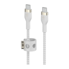 Кабель с оплёткой и ремешком Belkin BoostCharge Pro Flex USB-C (USB 2.0) (3 м) (CAB011) - фото 3