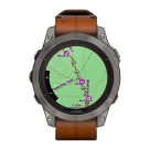 Спортивные часы Garmin fenix 7 Pro Sapphire Solar Edition, 47 мм, каштановый кожаный ремешок, чёрный силиконовый ремешок - фото 14